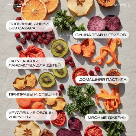 Дегидратор Meyvel MDH8-2S (Чёрный)